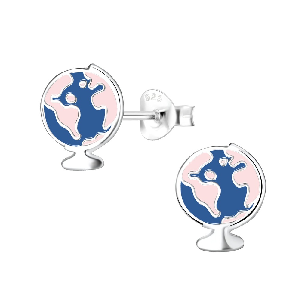 Puces d'oreilles terre en argent