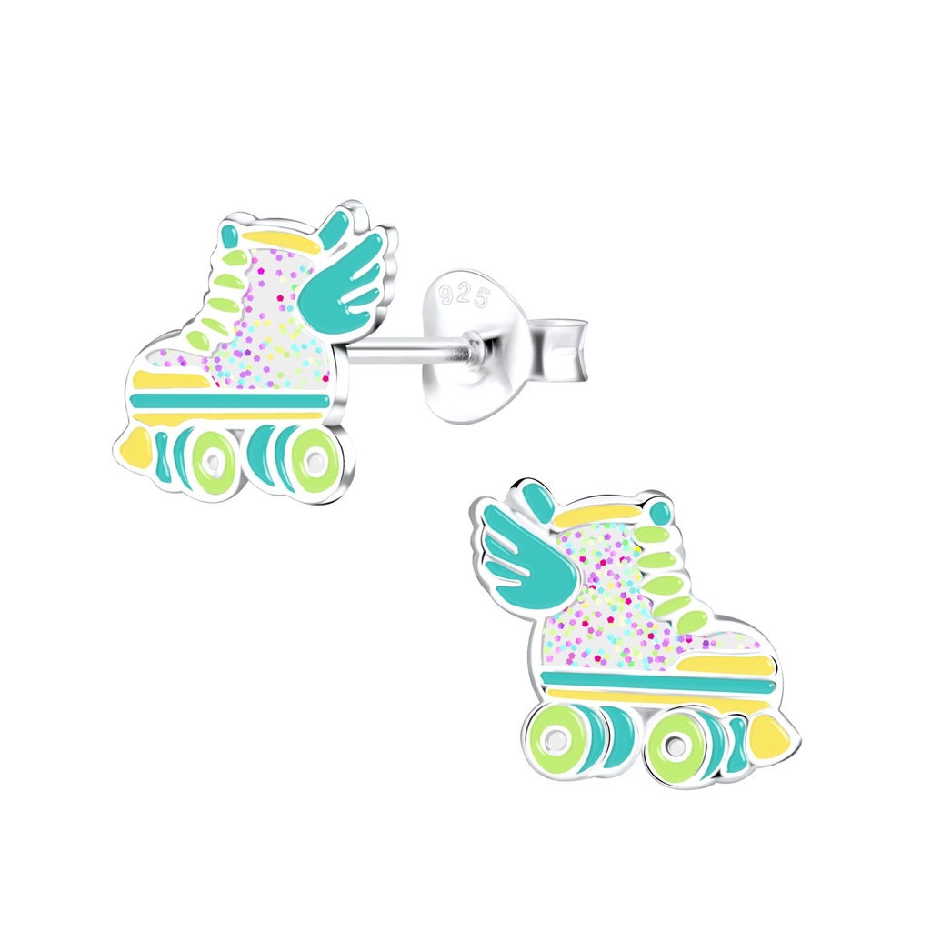 Puces d'oreilles roller en argent