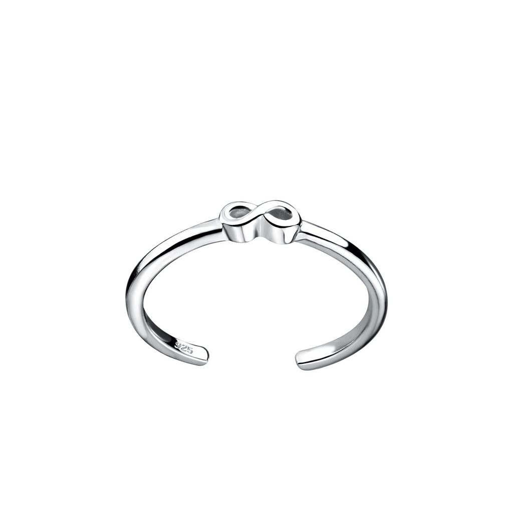 [10013210] Silver Infinity Toe Ring