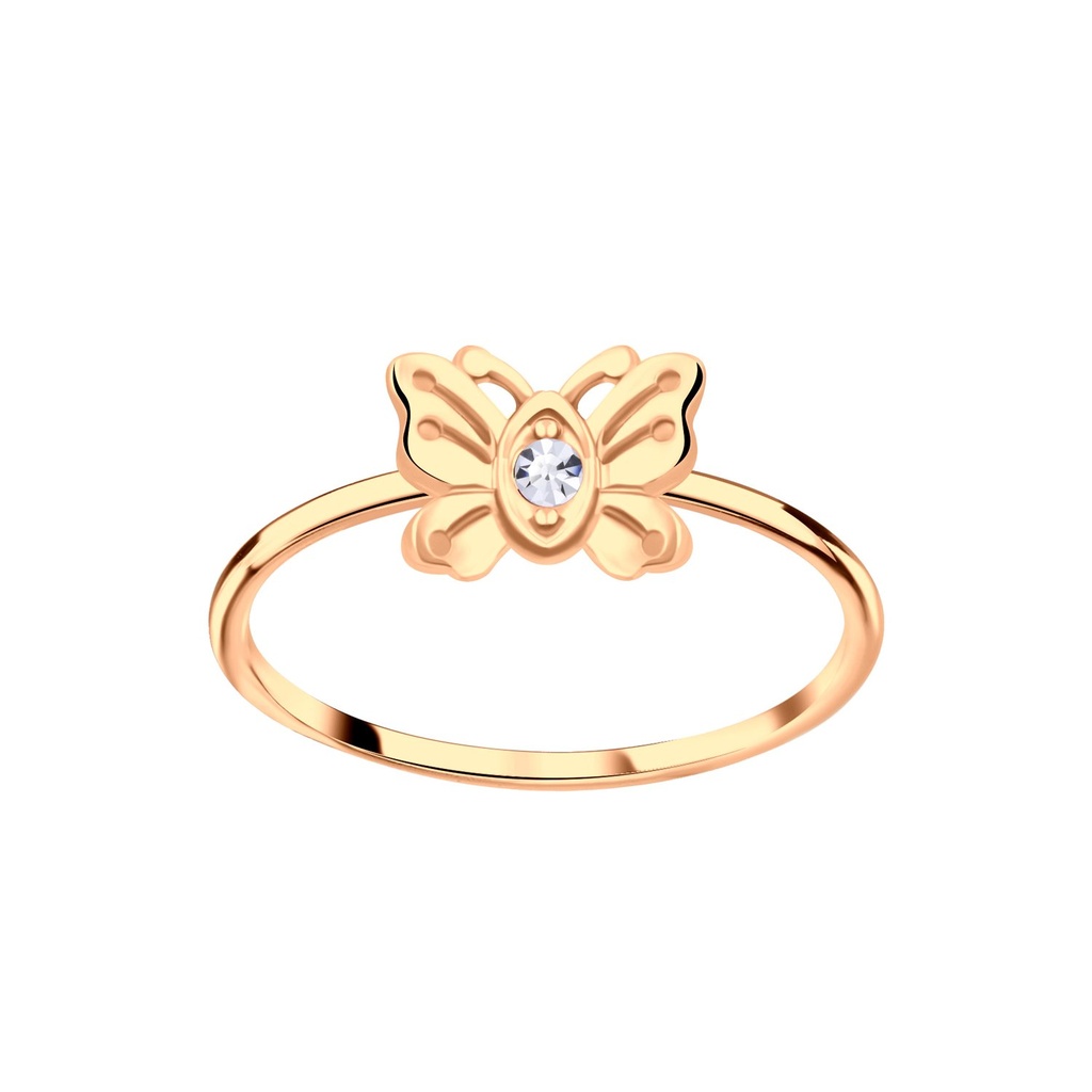[10011746] Bague papillon en argent cristal (EU 52 / US 6)