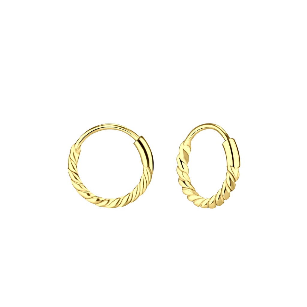 [10013540] Créoles Bali en argent 10 mm