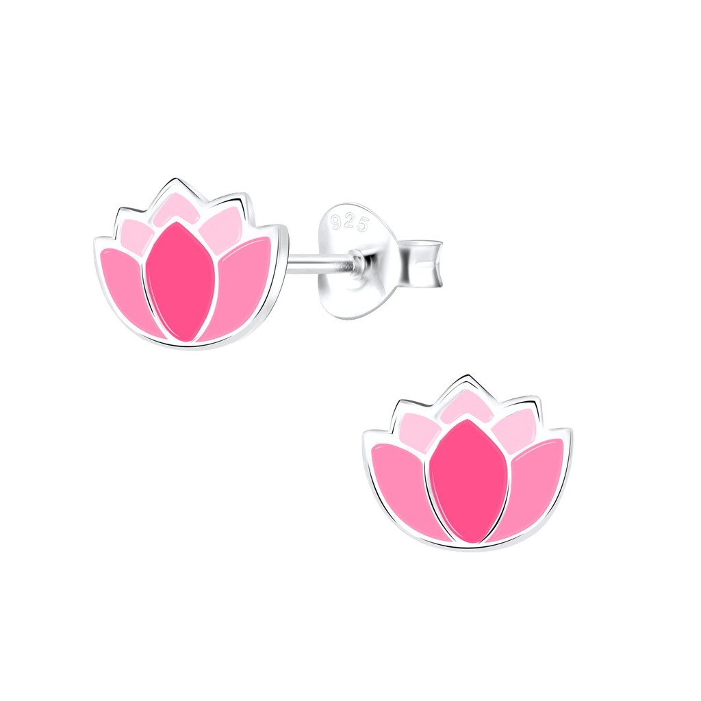 Silver Flower Stud Earrings