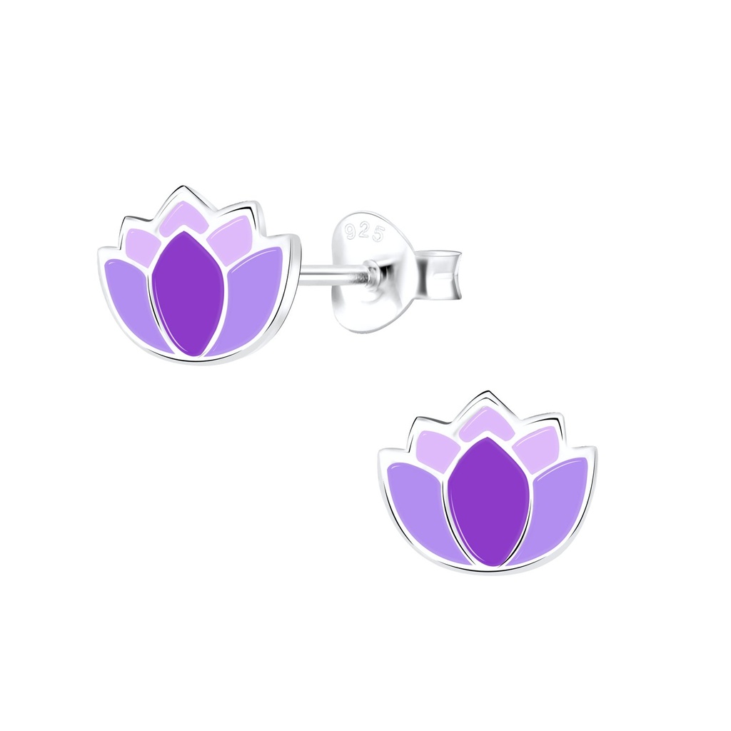 [10012699] Silver Flower Stud Earrings