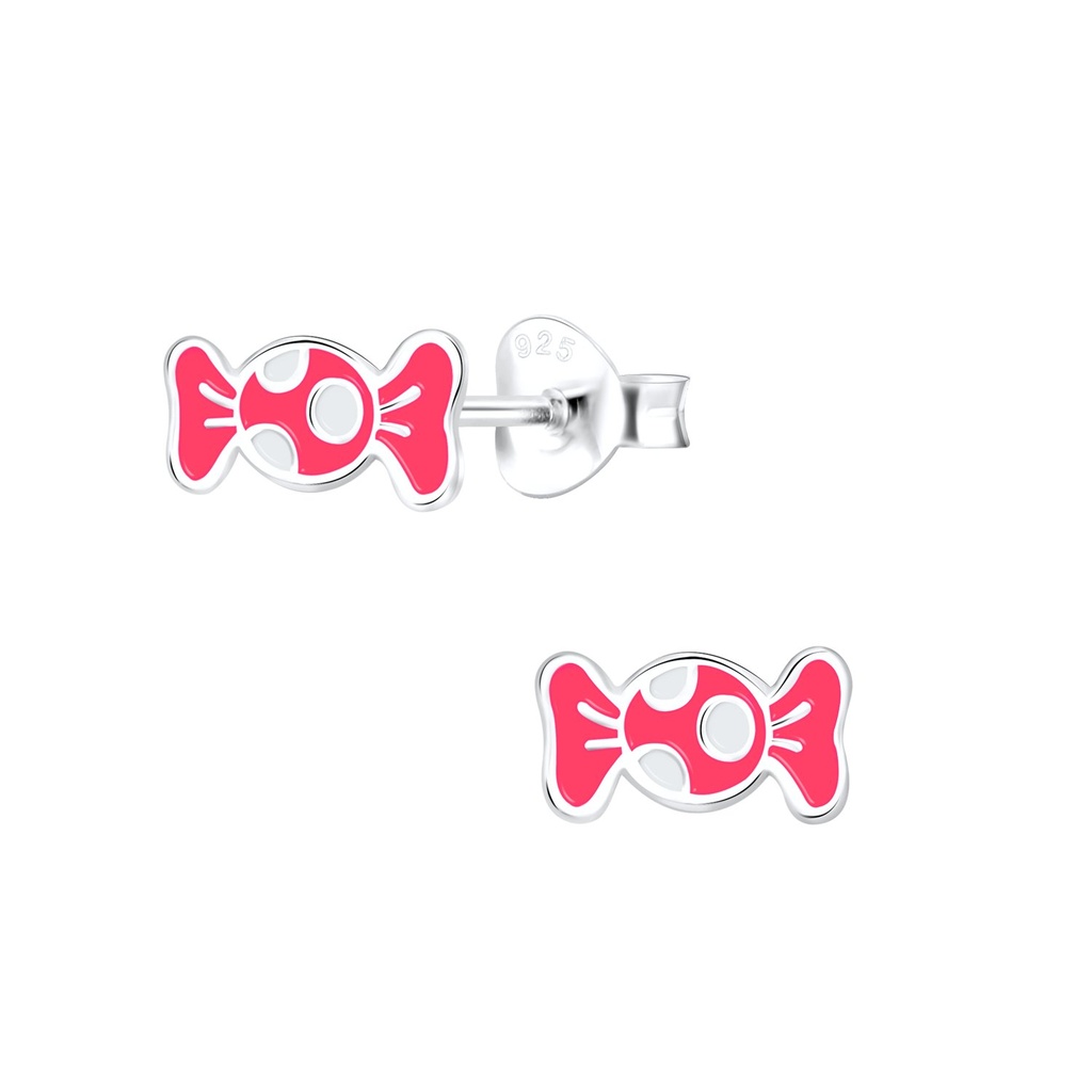 Silver Candy Stud Earrings