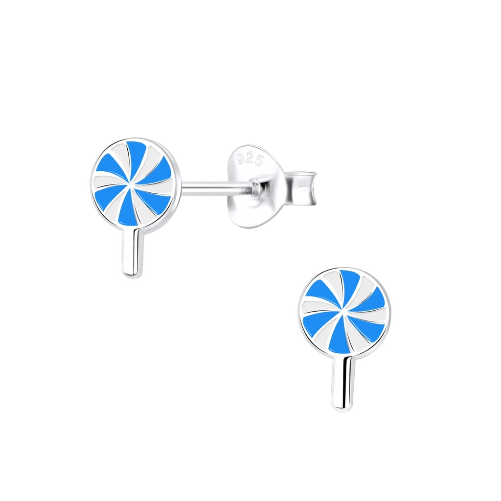 Puces d'oreilles sucette en argent