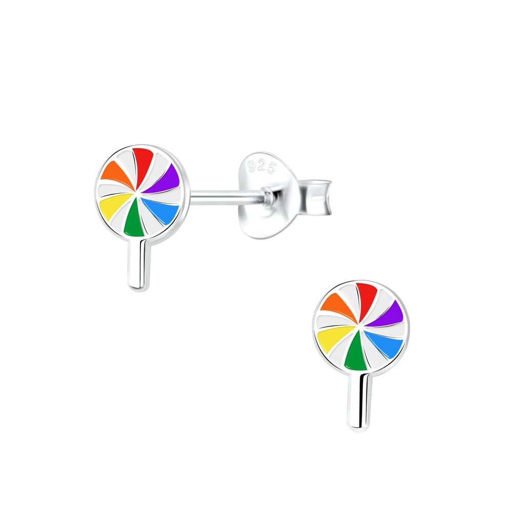 Puces d'oreilles sucette en argent