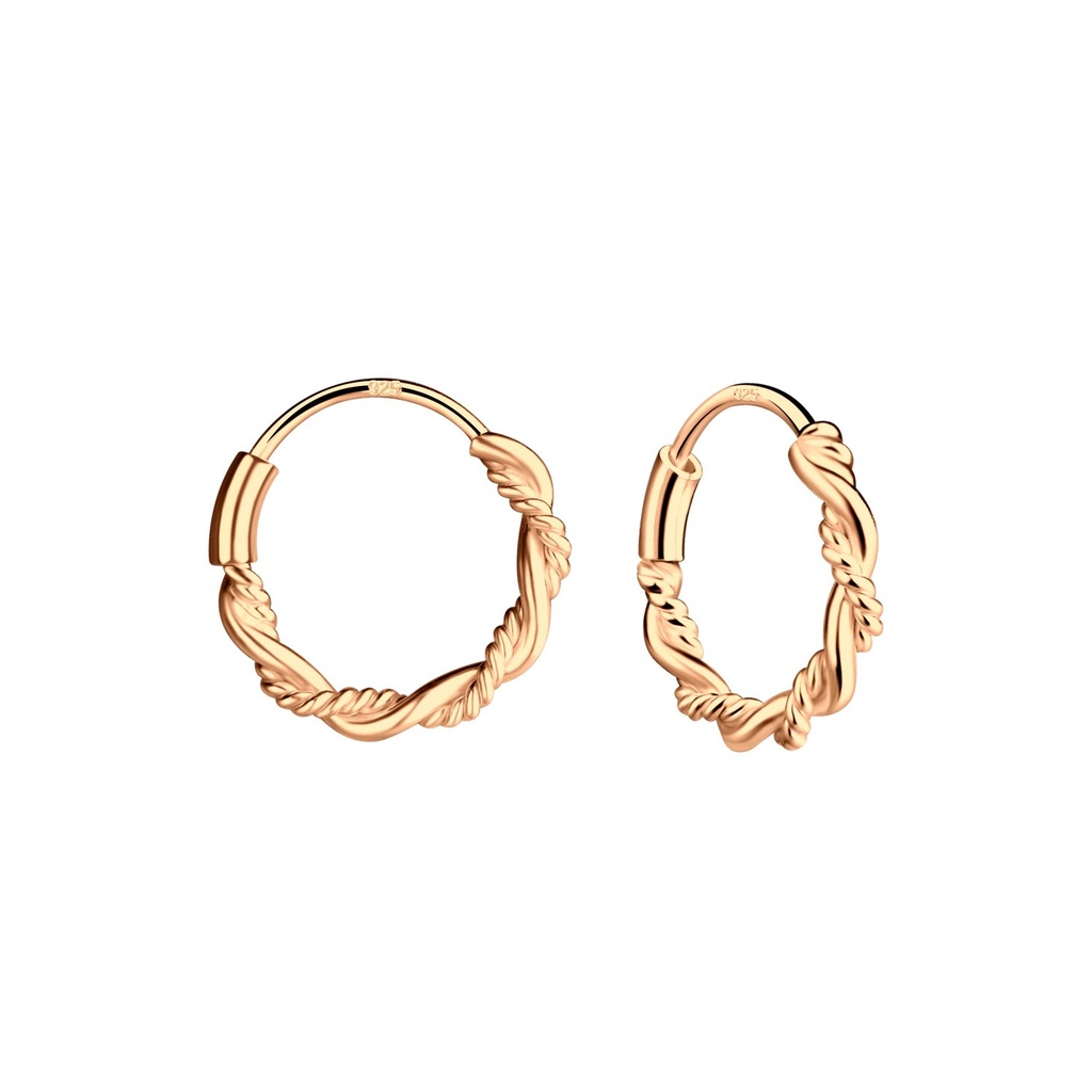 [10011520] Créoles Bali en argent 10 mm