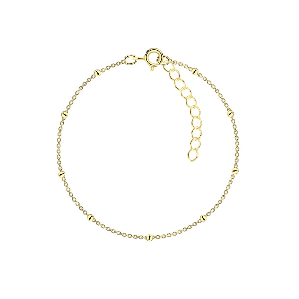 Bracelet satellite en argent 18 cm avec rallonge