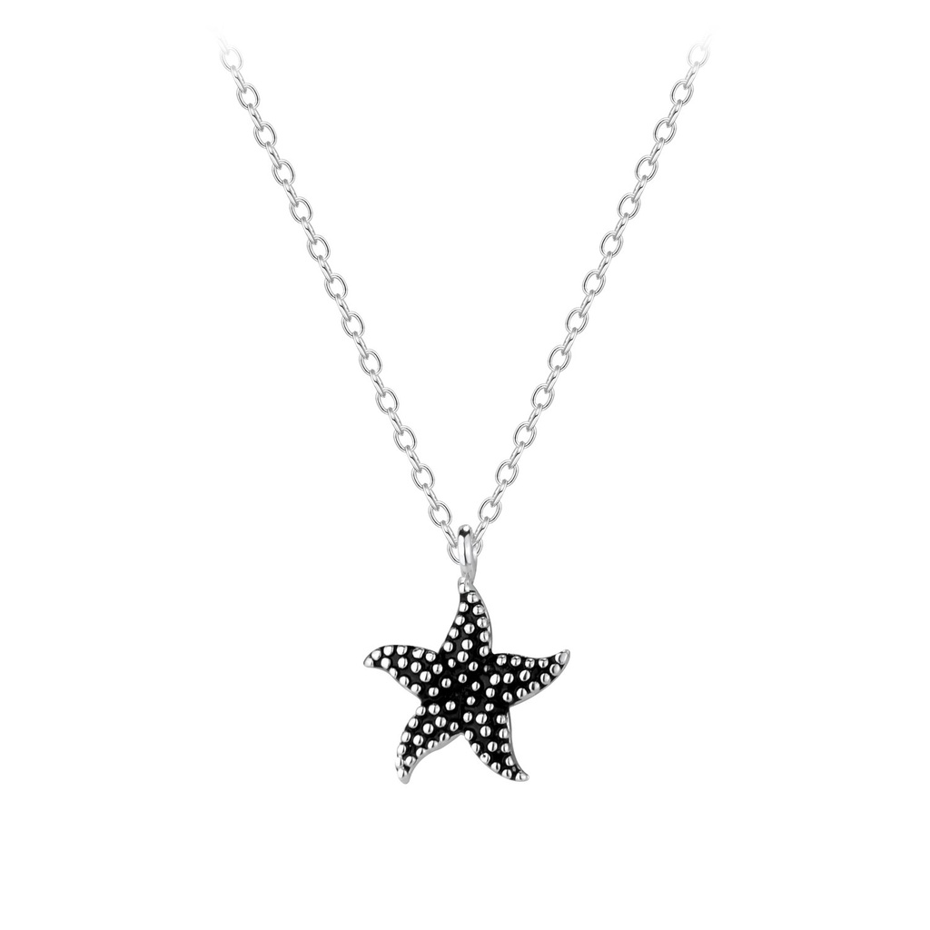 Collier étoile de mer en argent