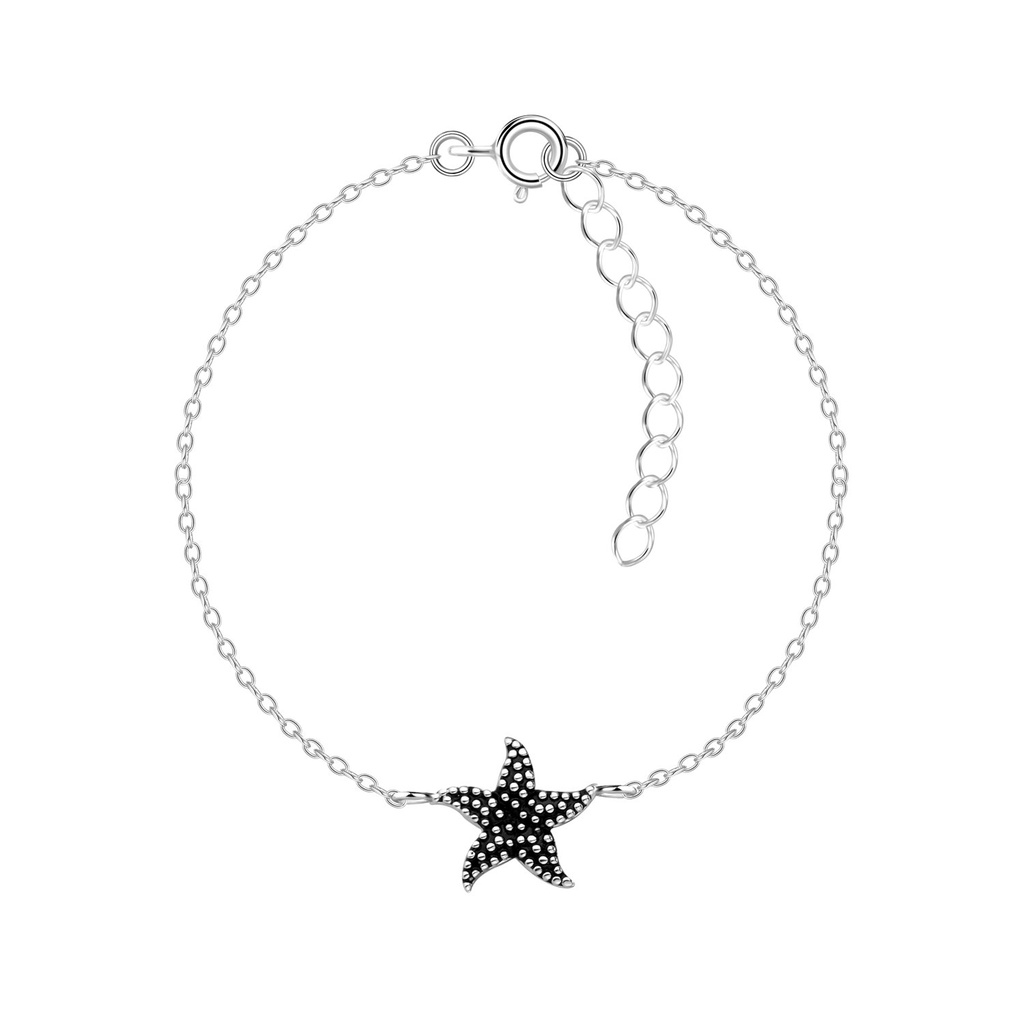 Bracelet étoile de mer en argent