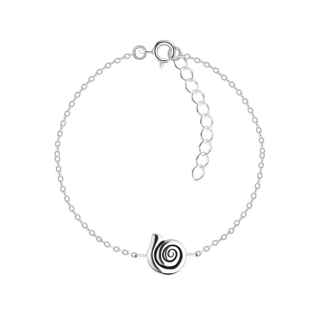 [10011935] Bracelet coquillage spirale en argent