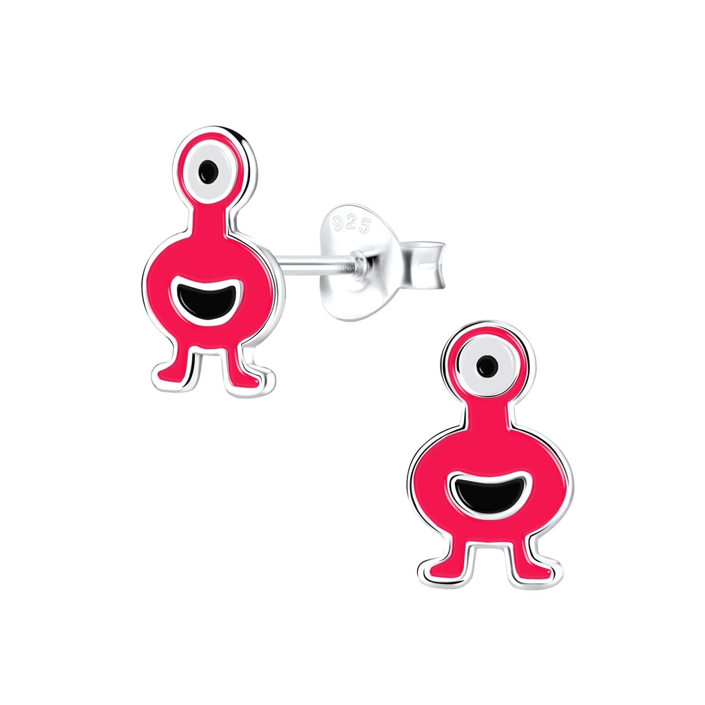 Puces d'oreilles monstre en argent