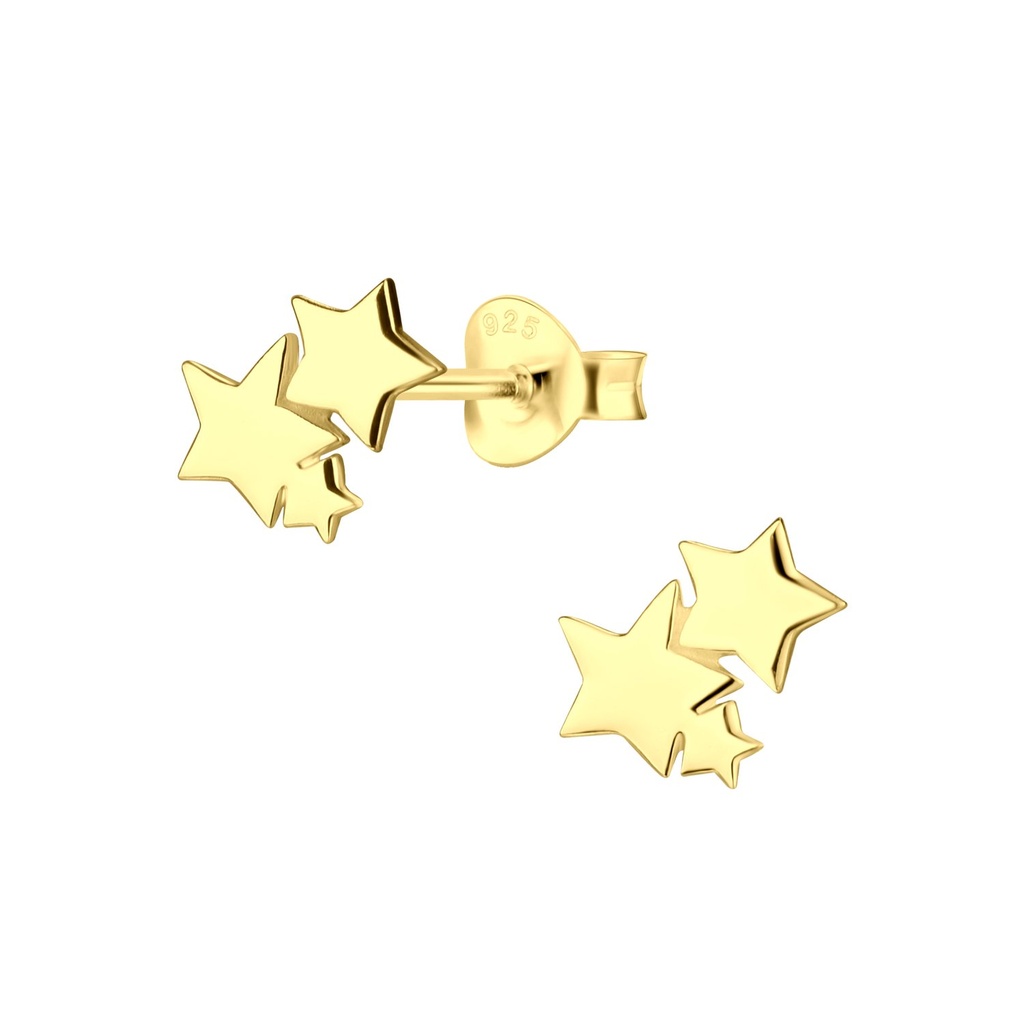 Puces d'oreilles étoile en argent