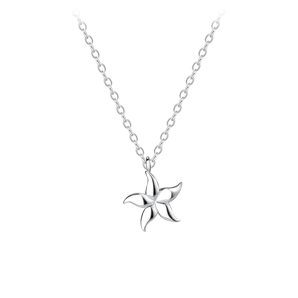 Silver Starfish Necklace