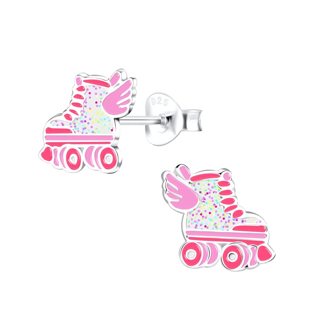 Puces d'oreilles roller en argent