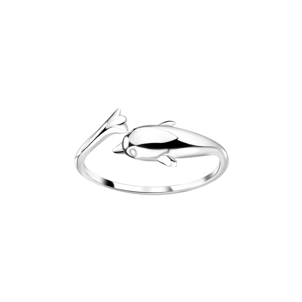 Bague d'orteil dauphin réglable en argent