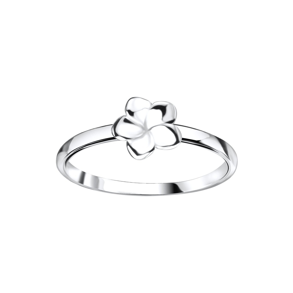 Bague fleur en argent