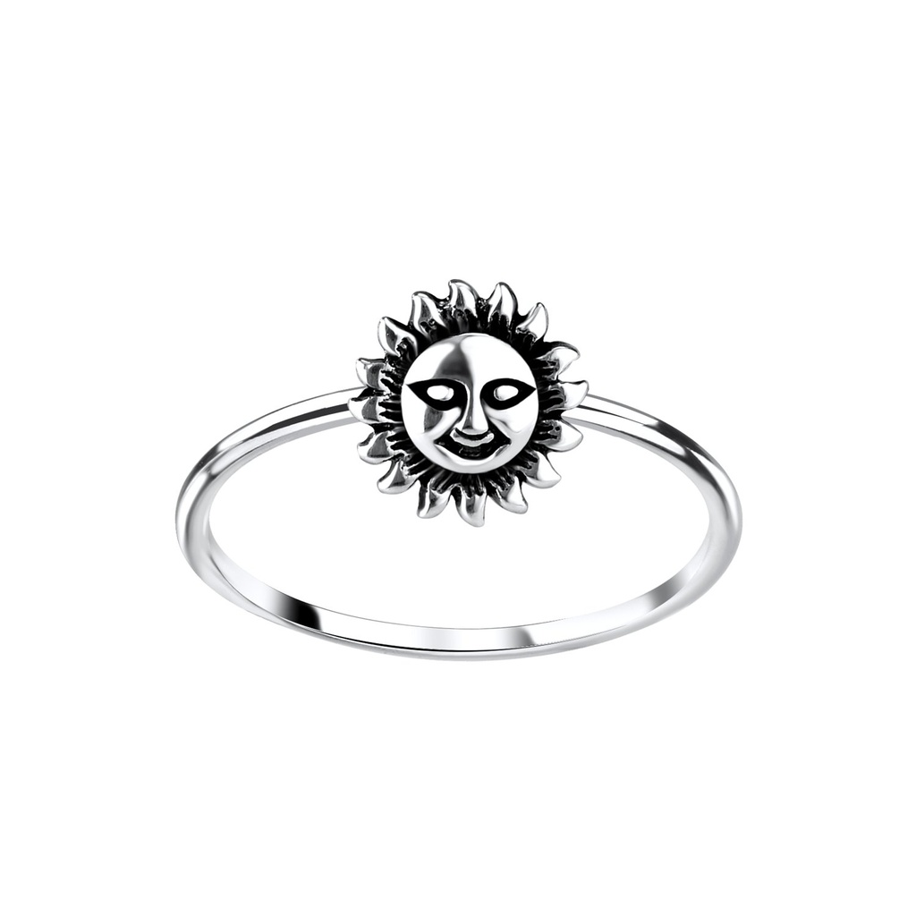 Bague soleil en argent