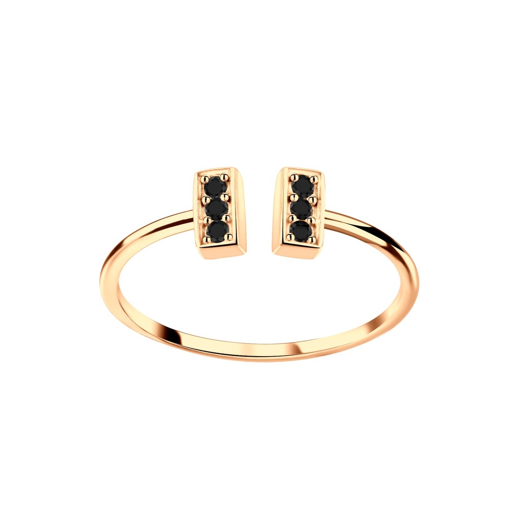 Bague barre ouverte en argent