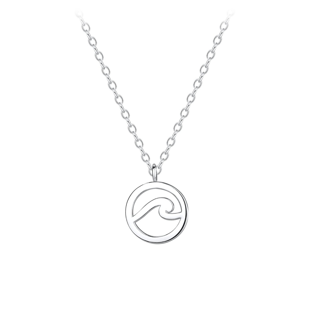 Collier vague en argent