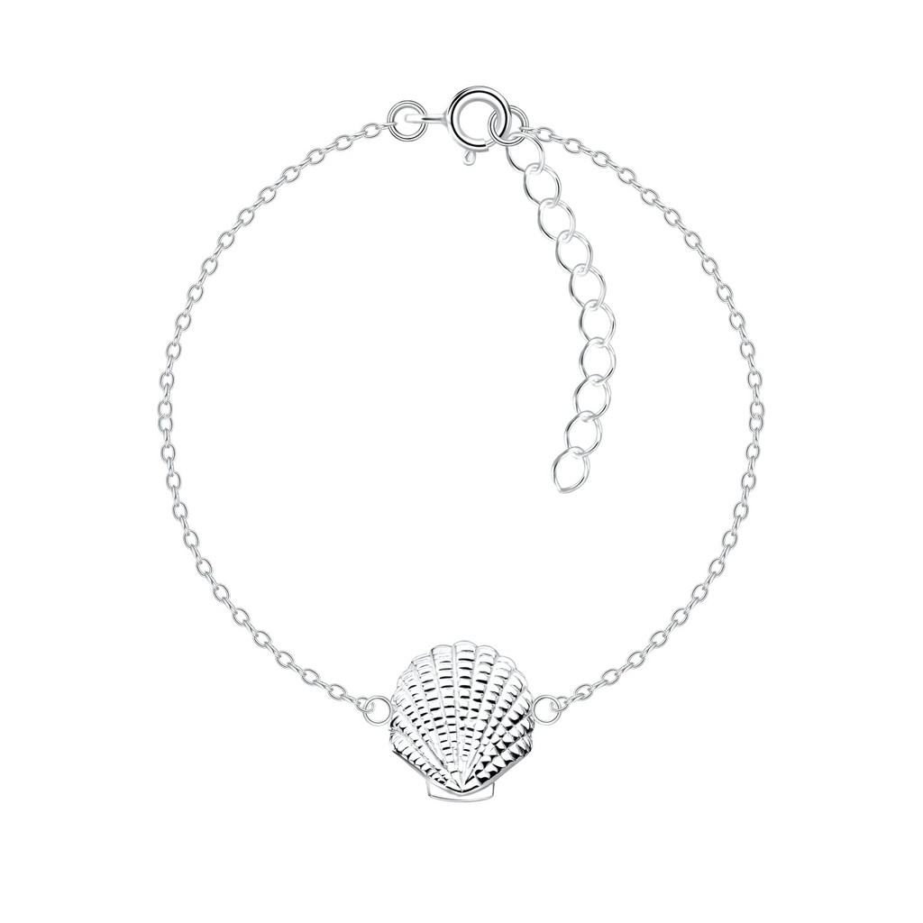 Bracelet coquillage en argent