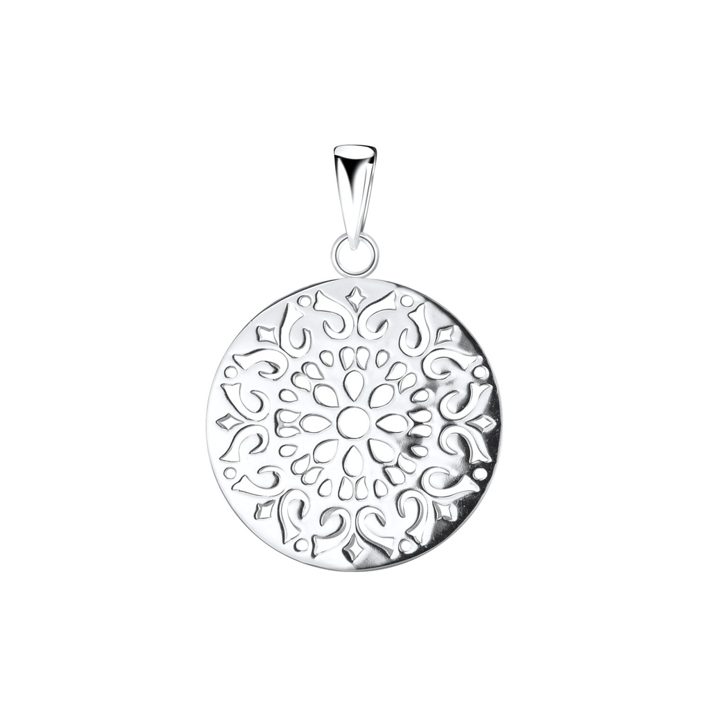 Pendentif filigrane art ouvert en argent