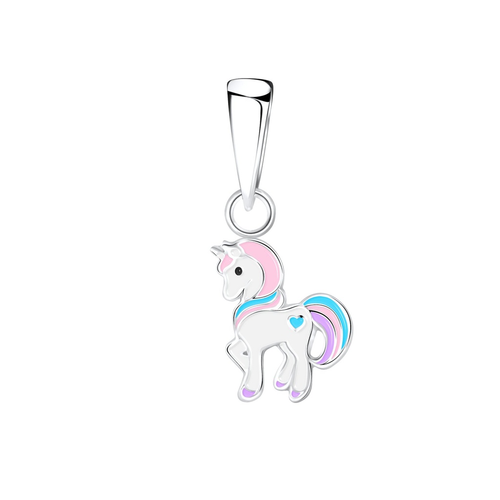 [10012169] Pendentif licorne en argent