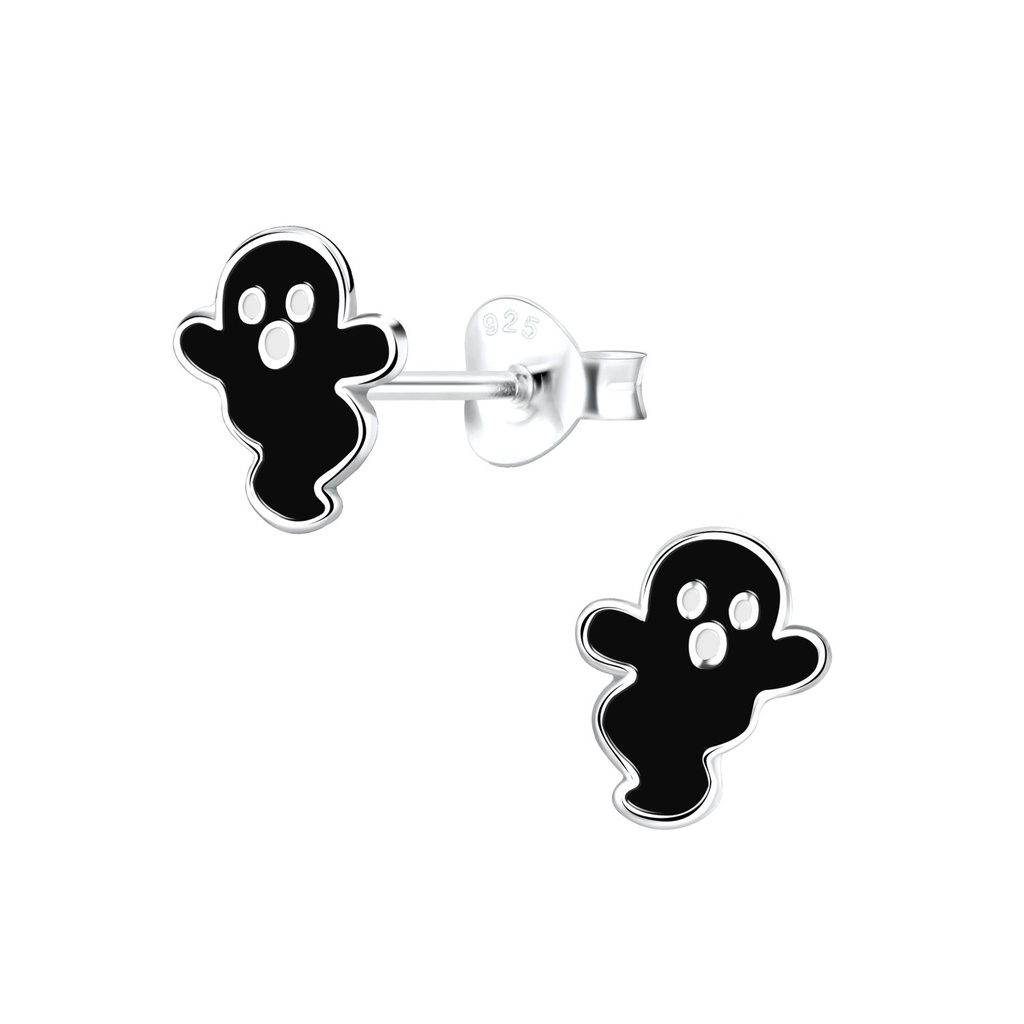 Puces d'oreilles fantôme en argent