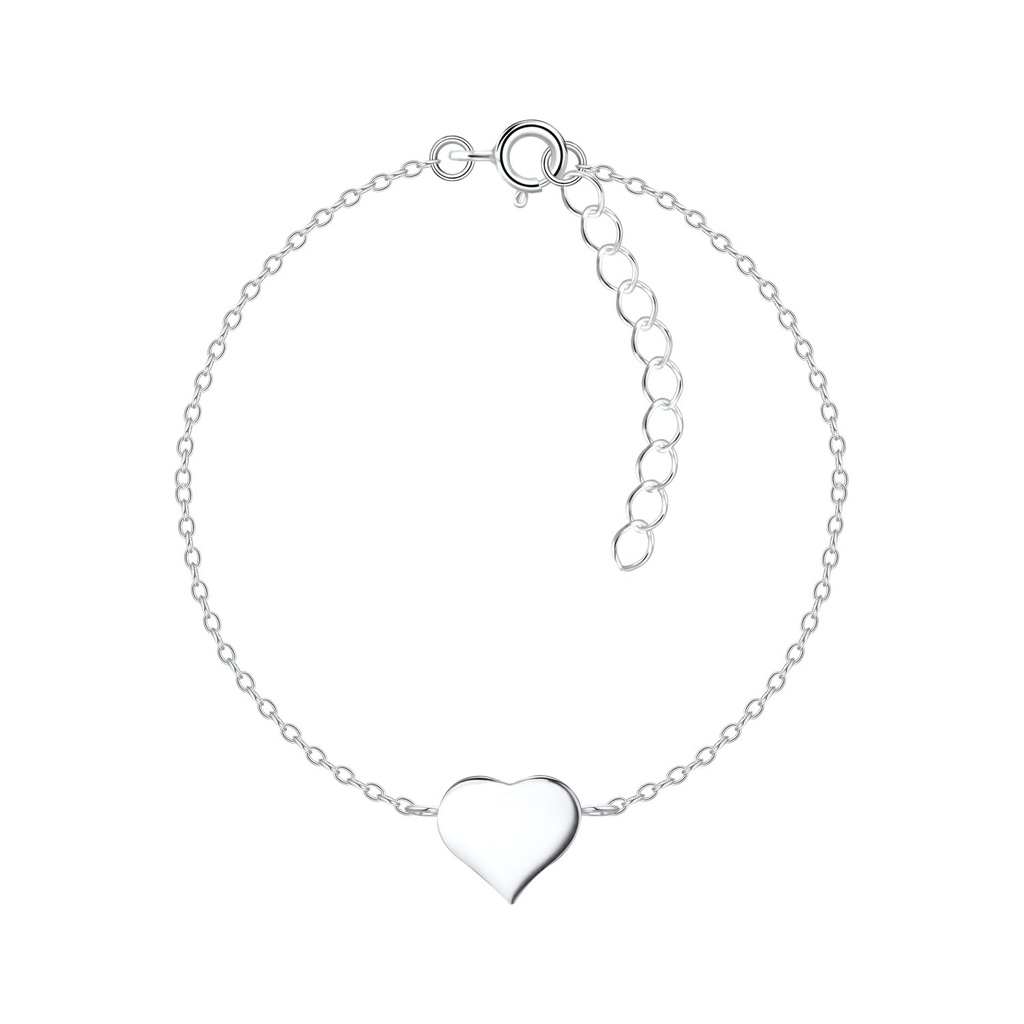 [10012043] Bracelet cœur en argent