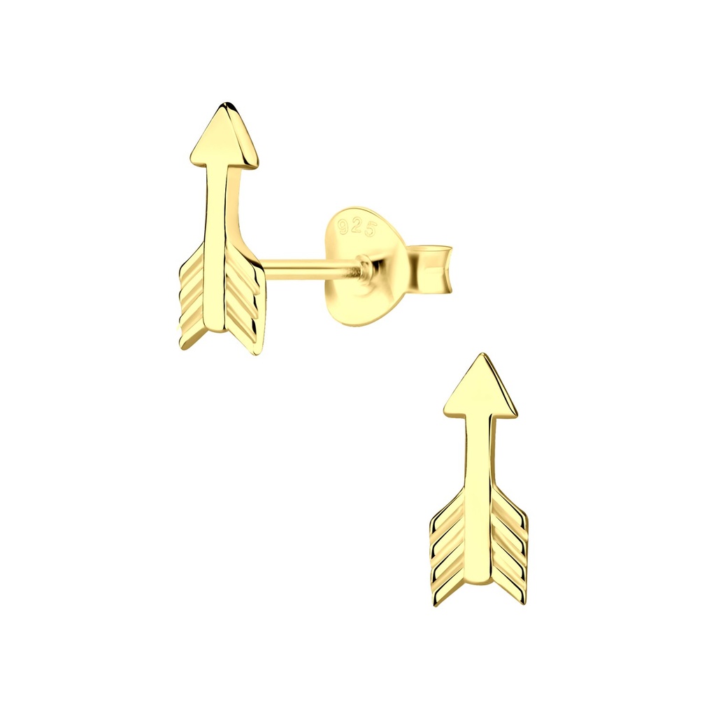 Silver Arrow Stud Earrings