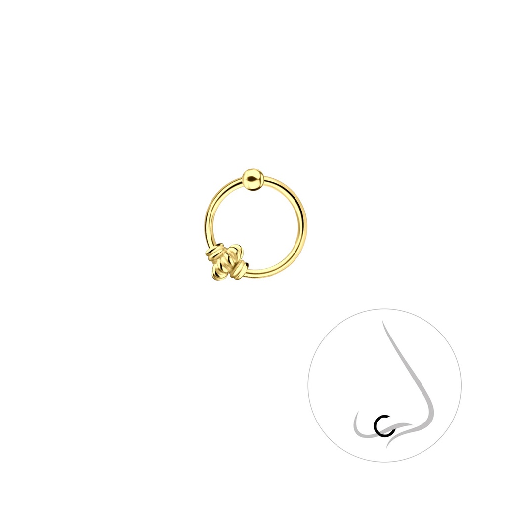 [10012088] Anneau de fermeture boule Bali en argent