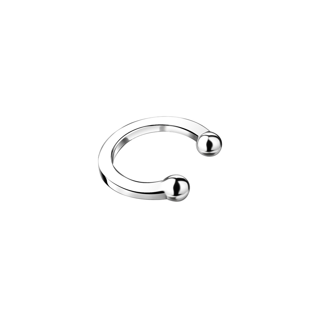Ear cuff en argent avec boule