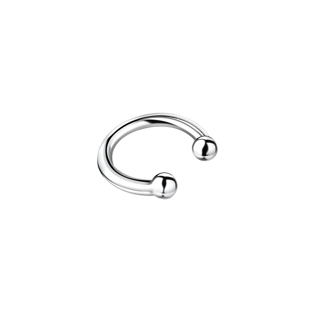 Silver Ear Cuff with Ball