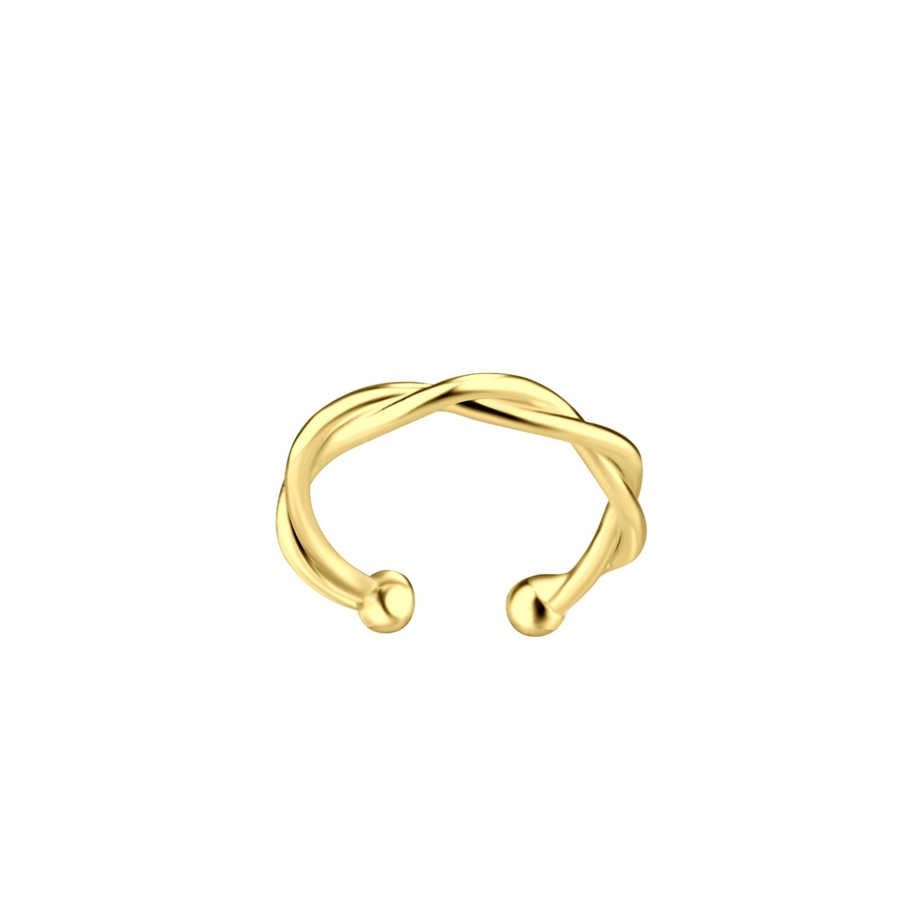 Ear cuff torsadé en argent