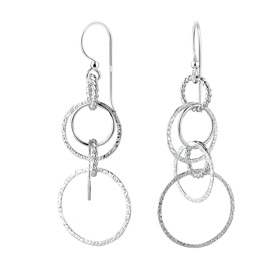 Silver Circle Earrings