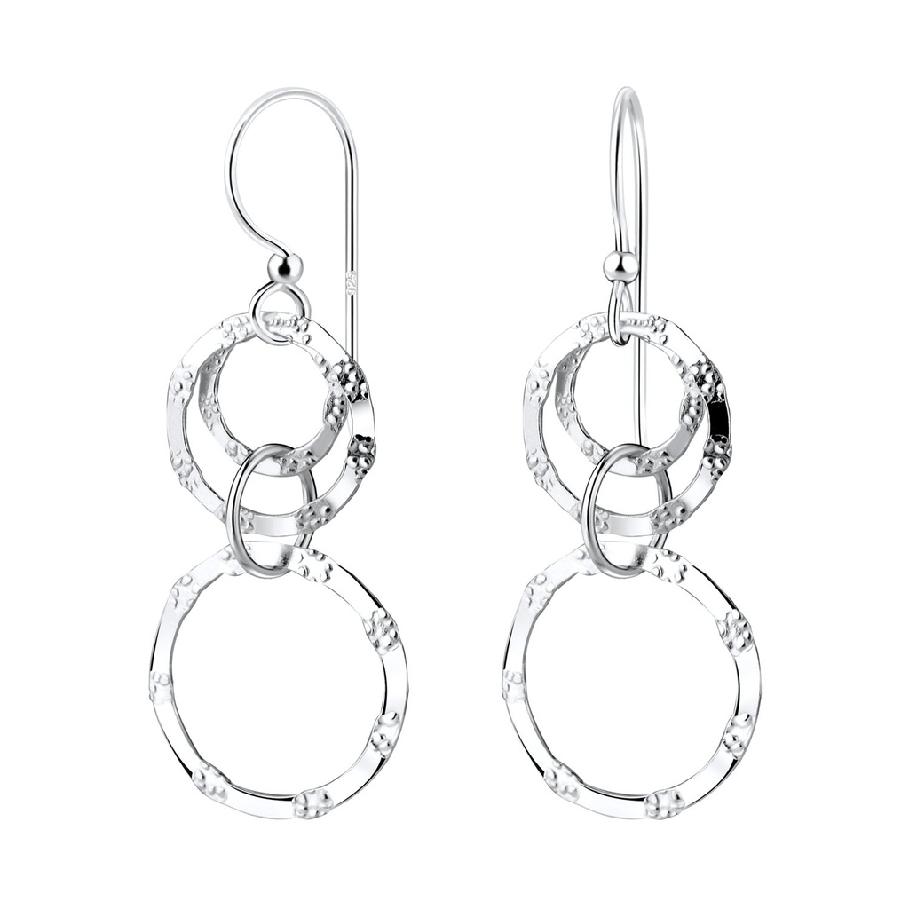 Boucles d'oreilles cercle en argent