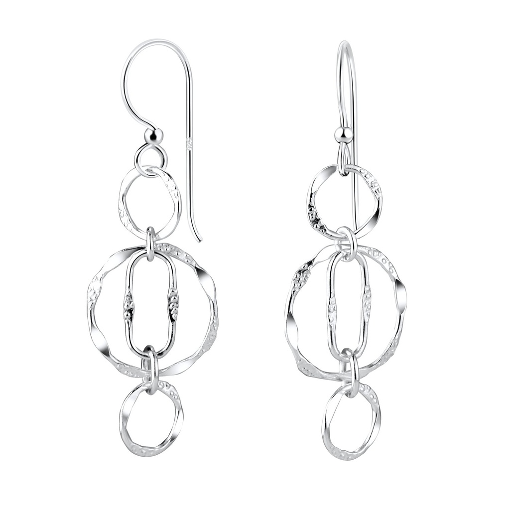 [10011500] Boucles d'oreilles cercle en argent