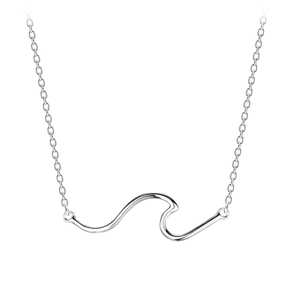 Silver Wave Necklace