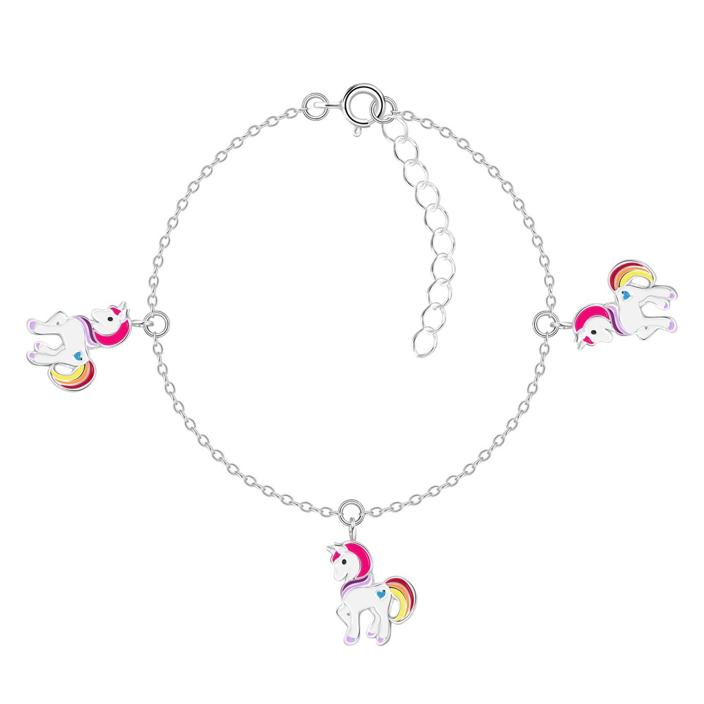 Bracelet licorne en argent