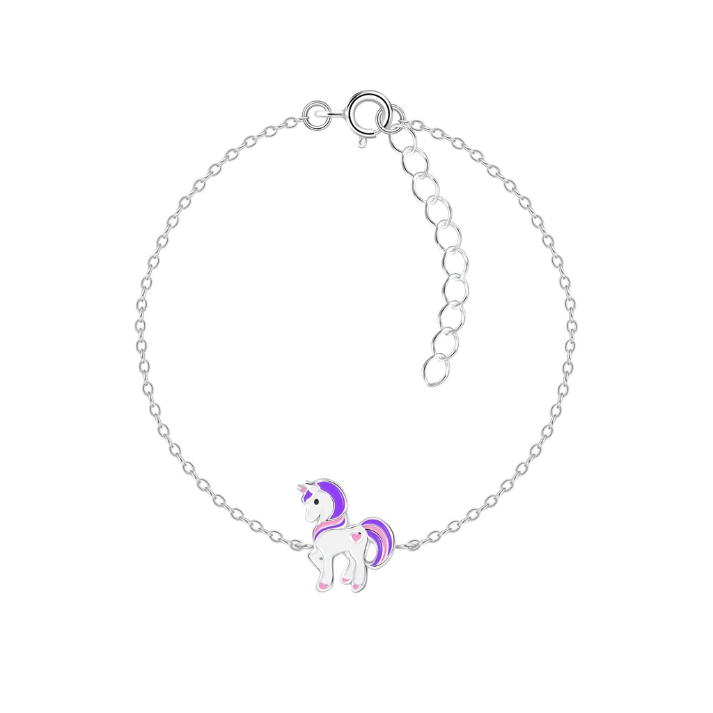 Bracelet licorne en argent