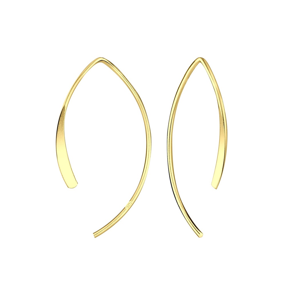 [10012094] Boucles d'oreilles à enfiler à motifs en argent