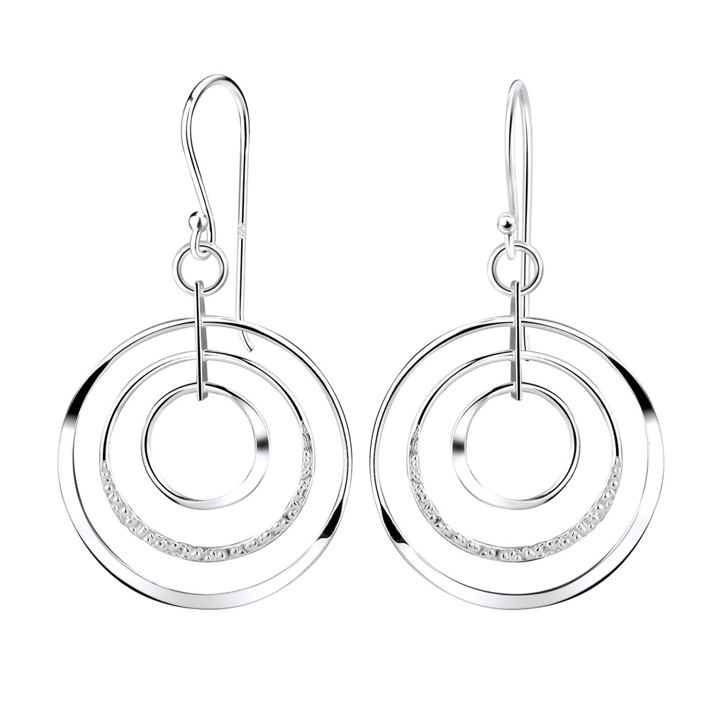 Silver Circles Earrings