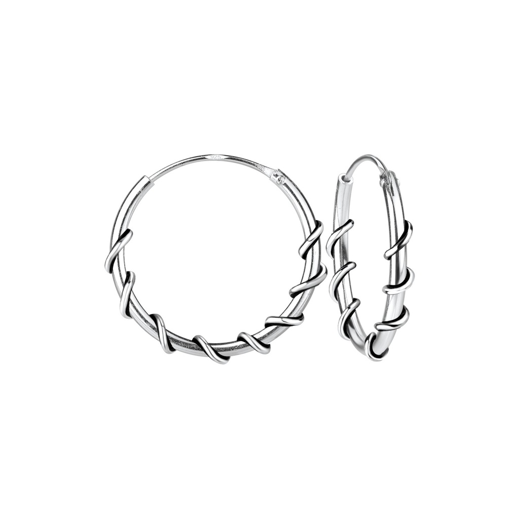 [10012054] Créoles Bali en argent 16 mm