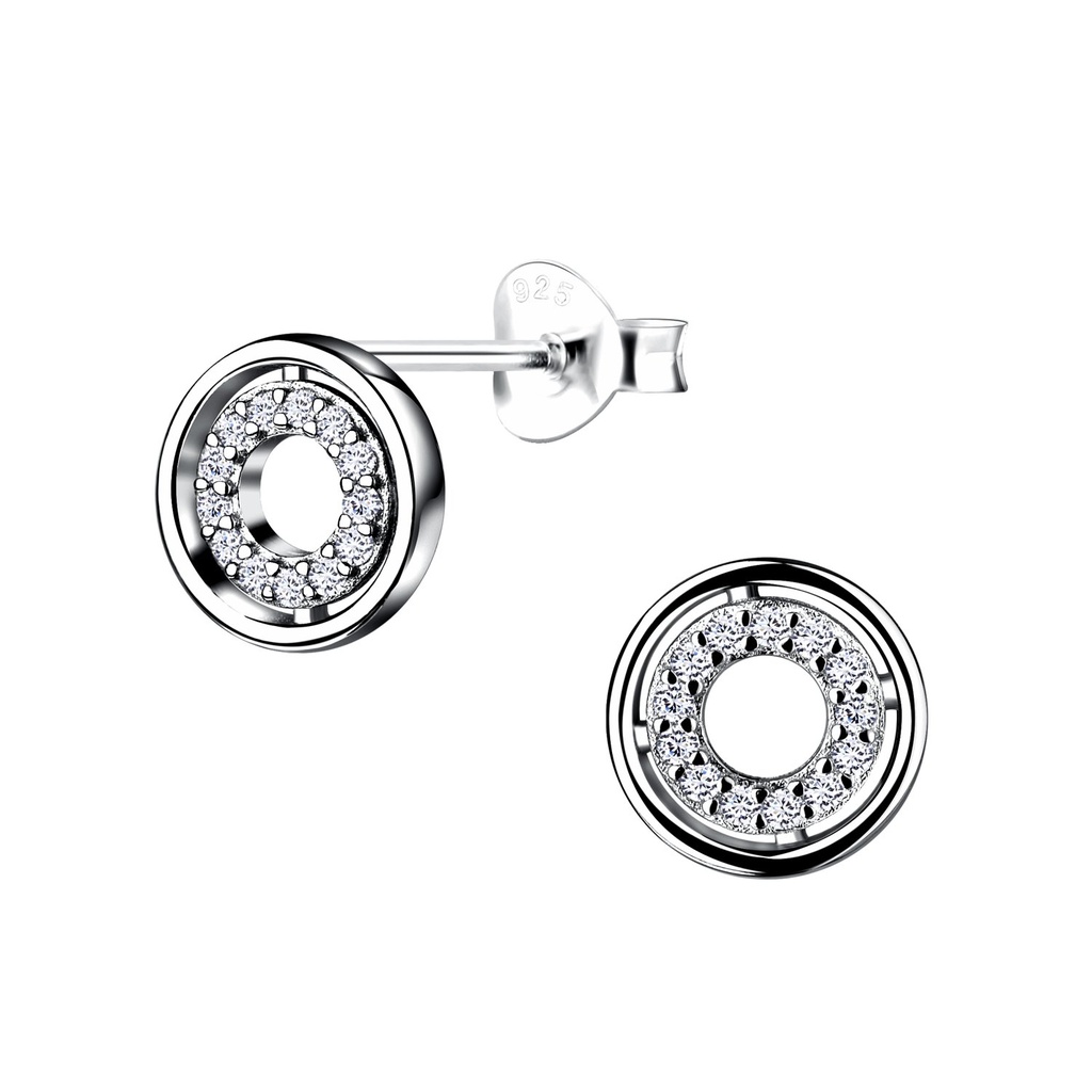 Puces d'oreilles cercle en argent