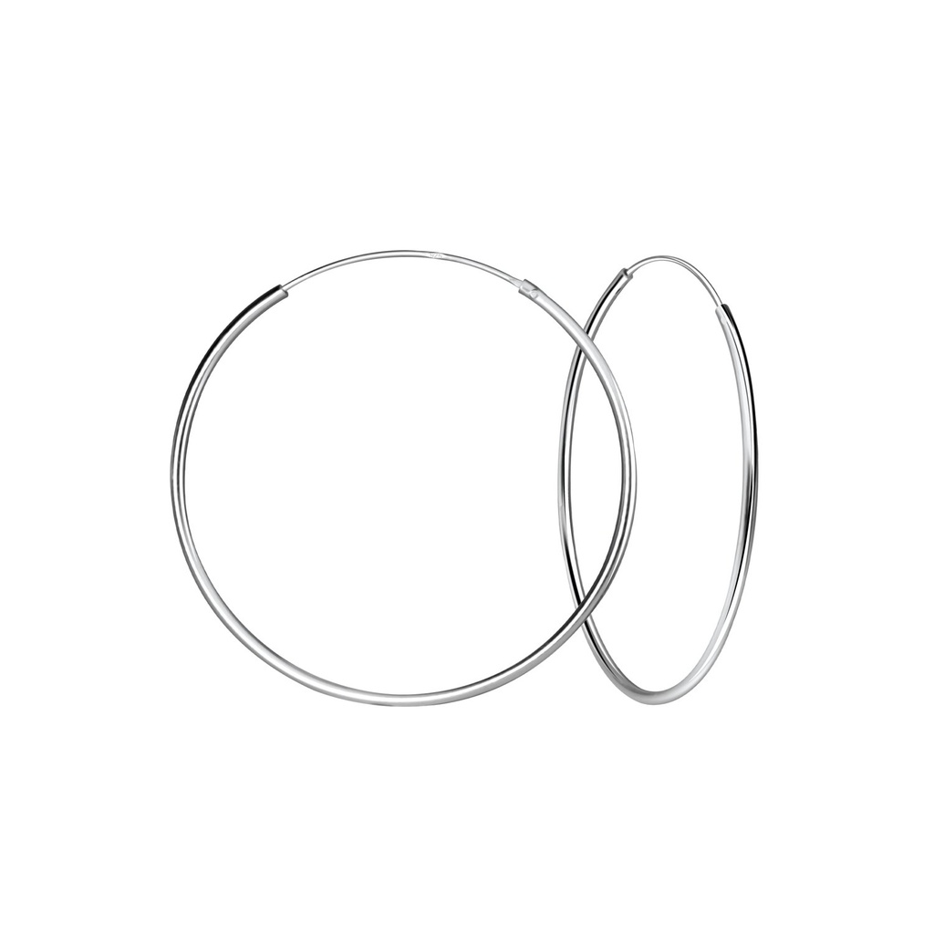 [10010657] Créoles en argent 50 mm