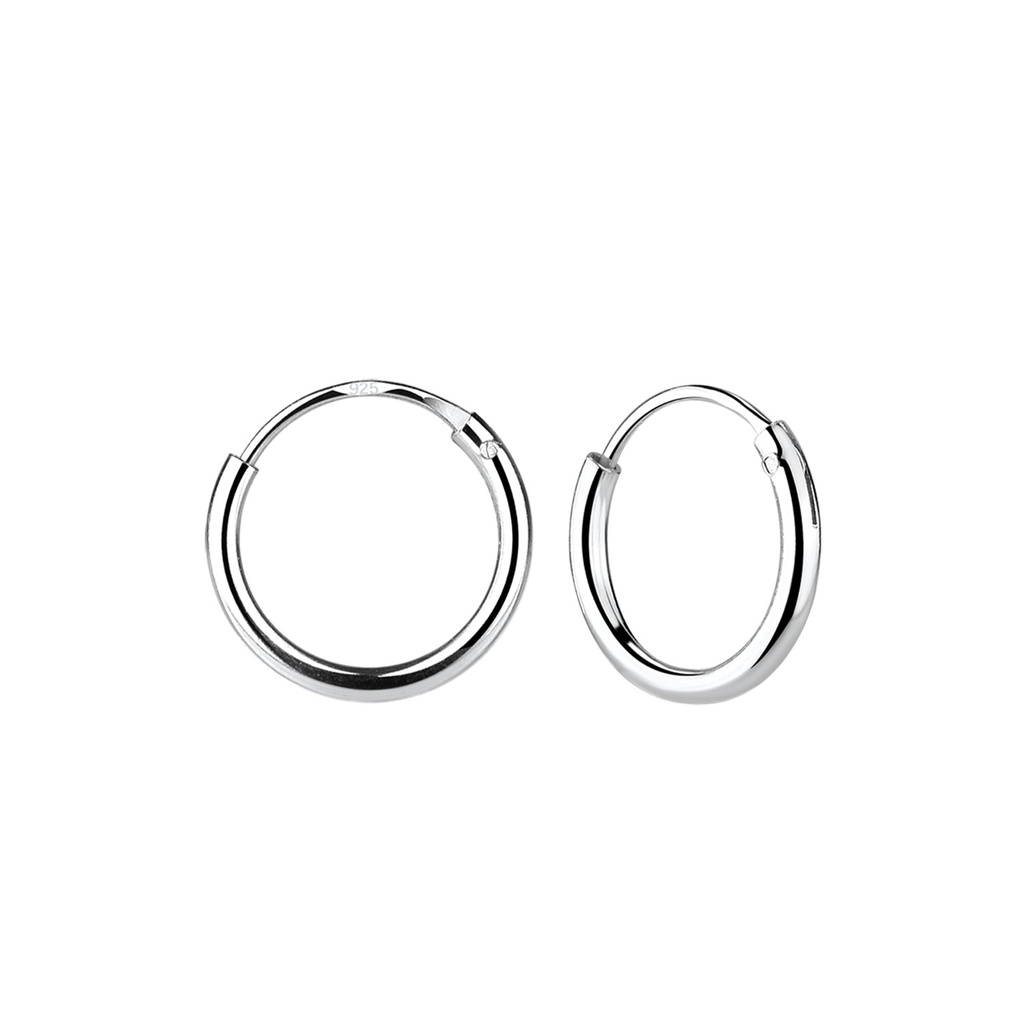 Créoles en argent 12 mm