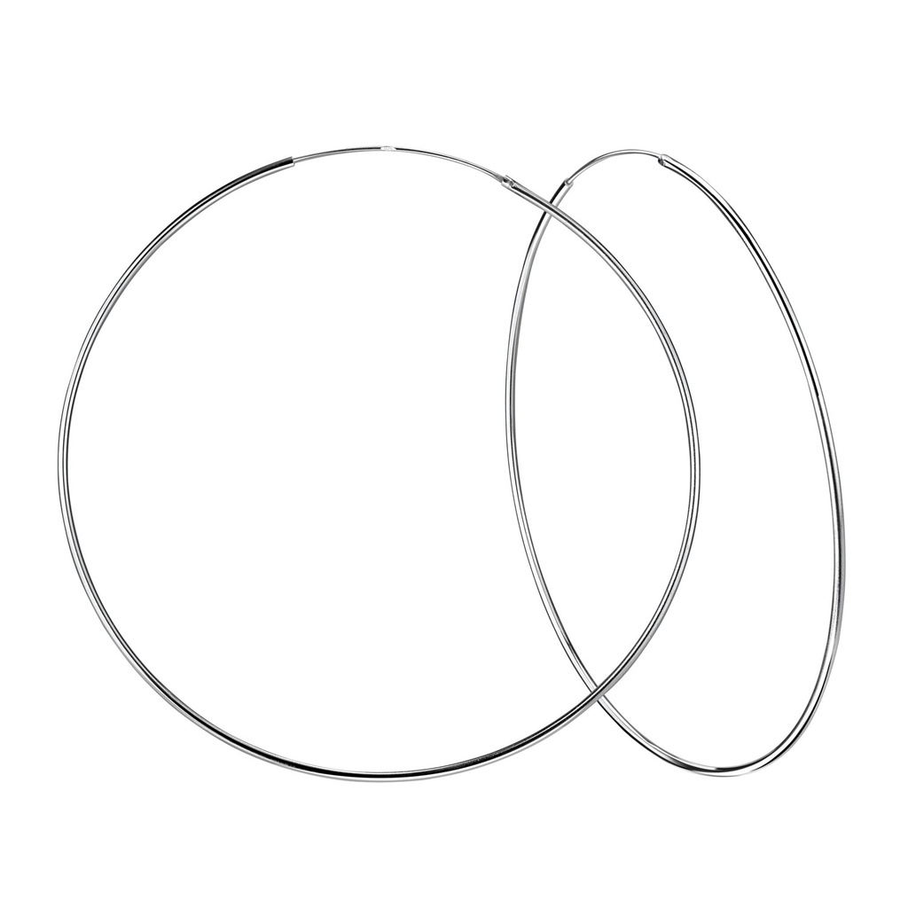 [10010666] Créoles en argent 80 mm
