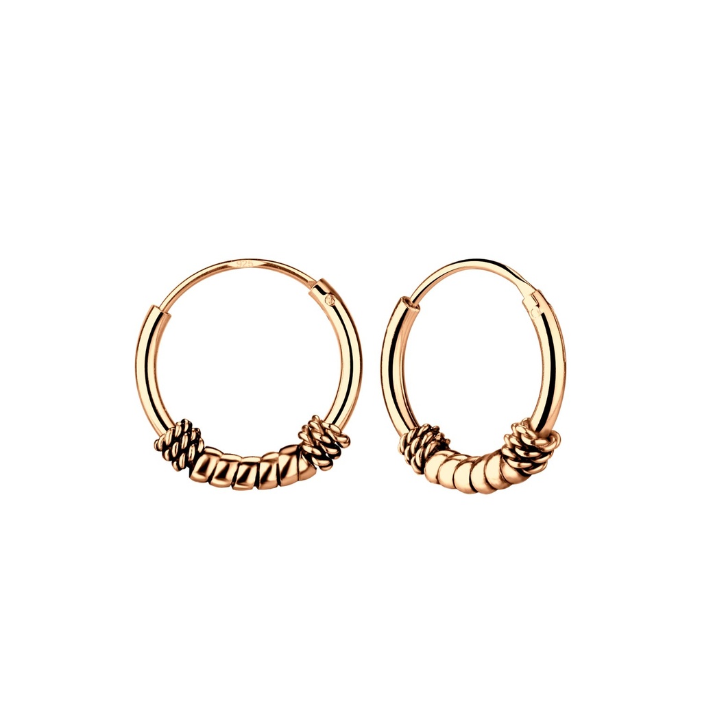 [10010912] Créoles Bali en argent 12 mm