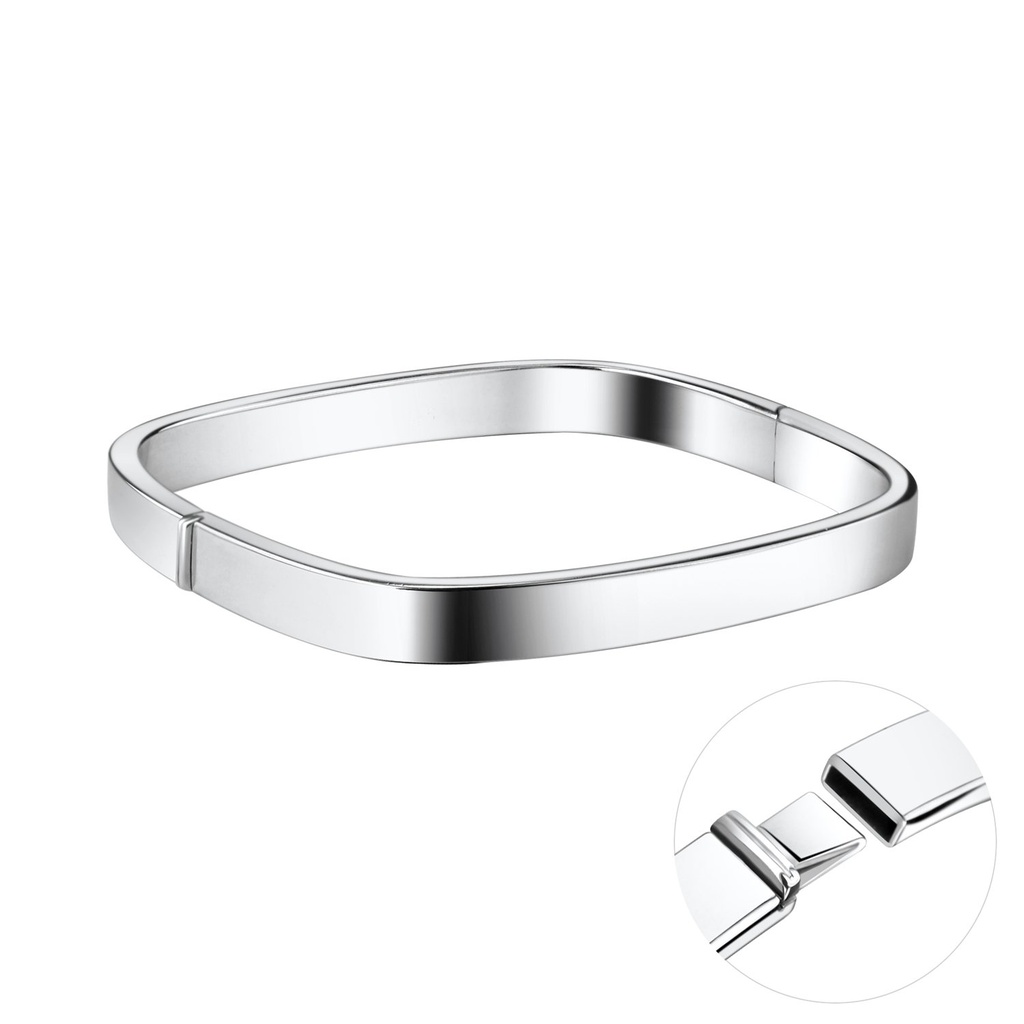 [10011179] Jonc carré en argent 7 mm