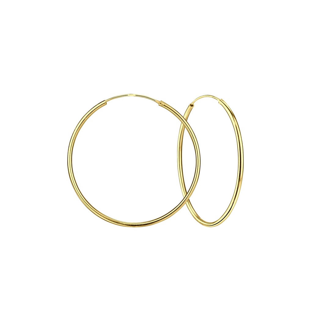 [10011176] Créoles en argent 40 mm